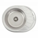 Кухонна мийка нержавіючої сталі Platinum ДЕКОР PLATINUM 5745 з (0,8/180 мм)