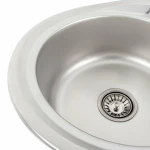 Кухонна мийка нержавіючої сталі Platinum ДЕКОР PLATINUM 5745 з (0,8/180 мм)