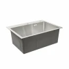 Кухонна мийка Platinum Handmade 580х430х220 (товщина 3,0/1,5 мм корзина та дозатор в комплекті)
