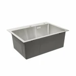 Кухонна мийка Platinum Handmade 580х430х220 (товщина 3,0/1,5 мм корзина та дозатор в комплекті)