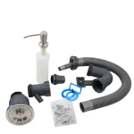 Кухонна мийка Platinum Handmade 580х430х220 (товщина 3,0/1,5 мм корзина та дозатор в комплекті)