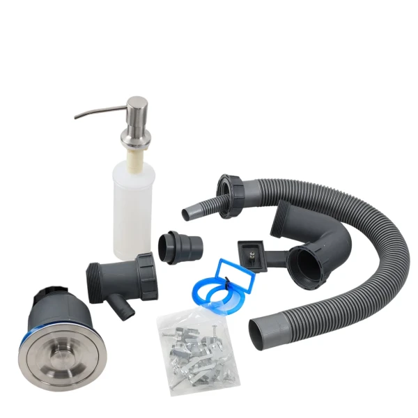 Кухонна мийка Platinum Handmade 580х430х220 (товщина 3,0/1,5 мм корзина та дозатор в комплекті)