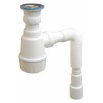 Сифон з відстійником для мийок з малою горловиною з гофрою 1060 NOVA