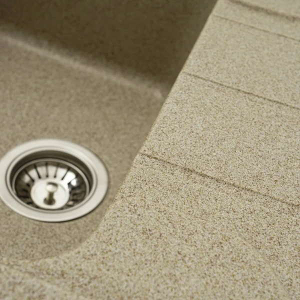 Гранітна мийка для кухні Platinum Карамель PLATINUM 7850 VERONA матова