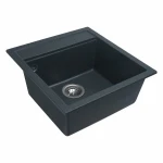 Гранітна мийка для кухні Platinum 5149 FIESTA матова Антрацит