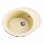 Гранітна мийка для кухні Platinum 5847 ONYX матова (пісок)