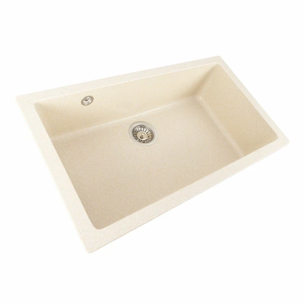 Гранітна мийка для кухні Platinum 7945 Paruana матова Пісок