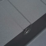 Гранітна мийка для кухні Platinum 5851 ARIA матова Сірий мусон