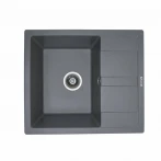 Гранітна мийка для кухні Platinum мусон PLATINUM 5851 ARIA матова Сірий