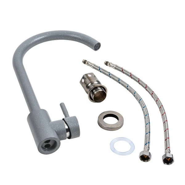 Змішувач кухонний Platinum NS01 (3008A-NA) СІРИЙ МЕТАЛІК