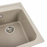 Гранітна мийка для кухні Platinum 4050 KORRADO матовий Титан