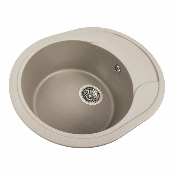 Гранітна мийка для кухні Platinum 5847 ONYX матовий Титан