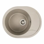 Гранітна мийка для кухні Platinum 5847 ONYX матовий Титан