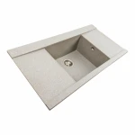 Гранітна мийка для кухні Platinum 9651 ATLAS матовий Сірий