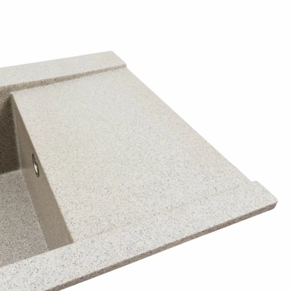 Гранітна мийка для кухні Platinum 9651 ATLAS матовий Сірий