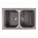 Гранітна мийка для кухні Platinum Equatoria PLATINUM 7950 матова Дюна