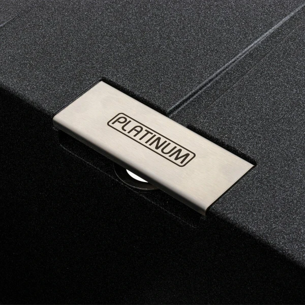 Гранітна мийка для кухні Platinum 6250 ZIRKONE матовий Карбон