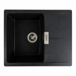 Гранітна мийка для кухні Platinum 6250 ZIRKONE матовий Карбон
