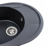 Гранітна мийка для кухні Platinum матовий PLATINUM 5847 ONYX Моріон