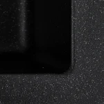 Гранітна мийка для кухні Platinum 4040 RUBA матовий чорний металік