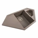 Гранітна мийка для кухні Platinum 9950 PANDORA матова Дюна