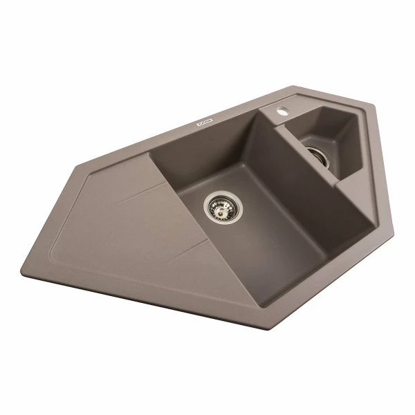 Гранітна мийка для кухні Platinum 9950 PANDORA матова Дюна
