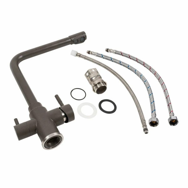 Змішувач під фільтр Platinum KT 8201 (8626) Темна скеля