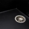 Кухонна мийка гранітна Platinum PLATINUM 7050 CASCADA матова чорний металік