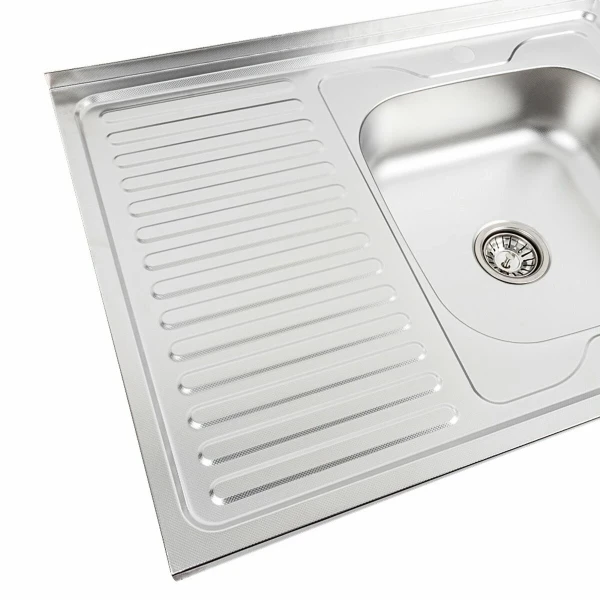 Кухонна мийка нержавіючої сталі Valeso ДЕКОР VALESO 8060 R з (0,7/160 мм)
