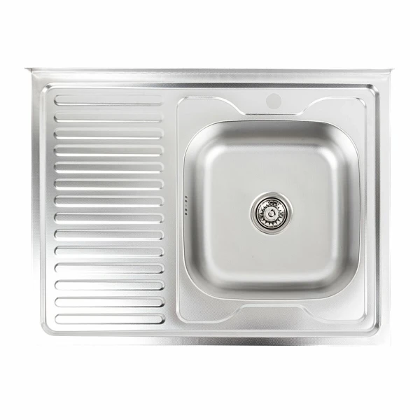Кухонна мийка нержавіючої сталі Valeso ДЕКОР VALESO 8060 R з (0,7/160 мм)