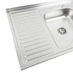 Кухонна мийка нержавіючої сталі Valeso ДЕКОР VALESO 8060 R з (0,7/160 мм)