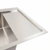 Кухонна мийка Handmade сифон VALESO CM 65×50 L нержавійка (круглий 3.0/0.8)