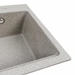 Кухонна мийка гранітна матова 7545 NIKA VALESO Сіра