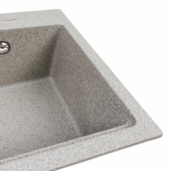 Кухонна мийка гранітна матова 7545 NIKA VALESO Сіра