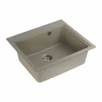 Гранітна мийка для кухні VALESO 5852 VESTA матова Карамель