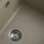 Гранітна мийка для кухні VALESO 5852 VESTA матова Карамель