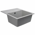 Гранітна мийка для кухні VALESO 5851 ARIA матова Топаз