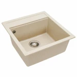 Гранітна мийка для кухні VALESO 5149 FIESTA матова Сафарі