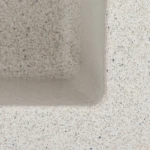 Гранітна мийка для кухні VALESO 4040 RUBA матова біла в крапку