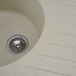 Гранітна мийка для кухні VALESO 7750 LIRA матова Пісок