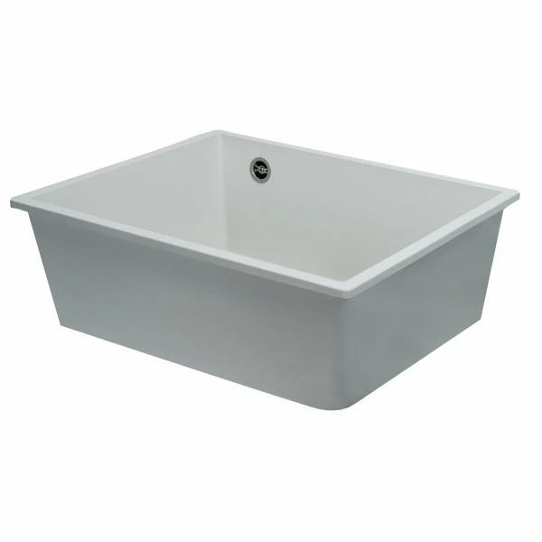 Гранітна мийка для кухні VALESO 5444 OASIS матова Білосніжна