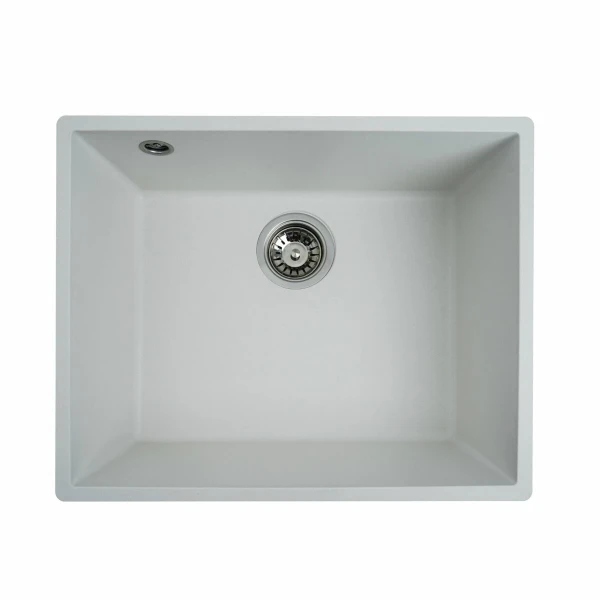 Гранітна мийка для кухні VALESO 5444 OASIS матова Білосніжна