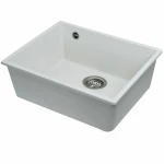 Гранітна мийка для кухні VALESO 5444 OASIS матова Білосніжна