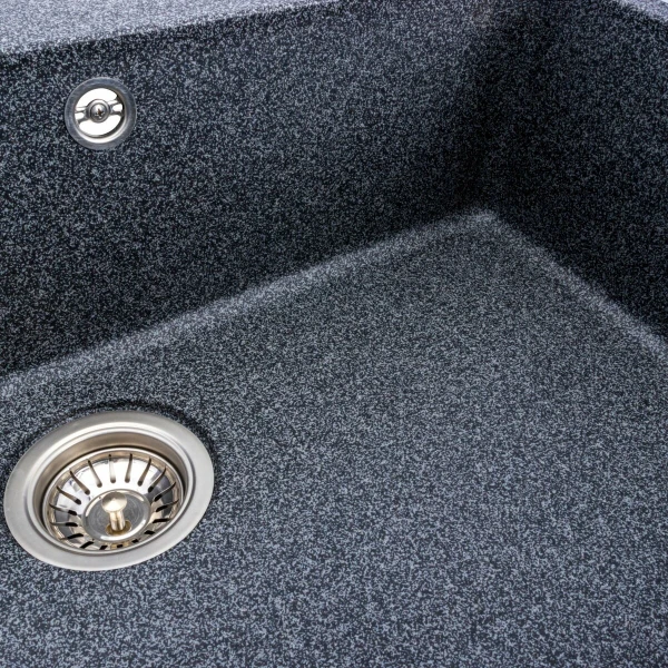 Гранітна мийка для кухні VALESO 7850 Bogema матова (графіт)