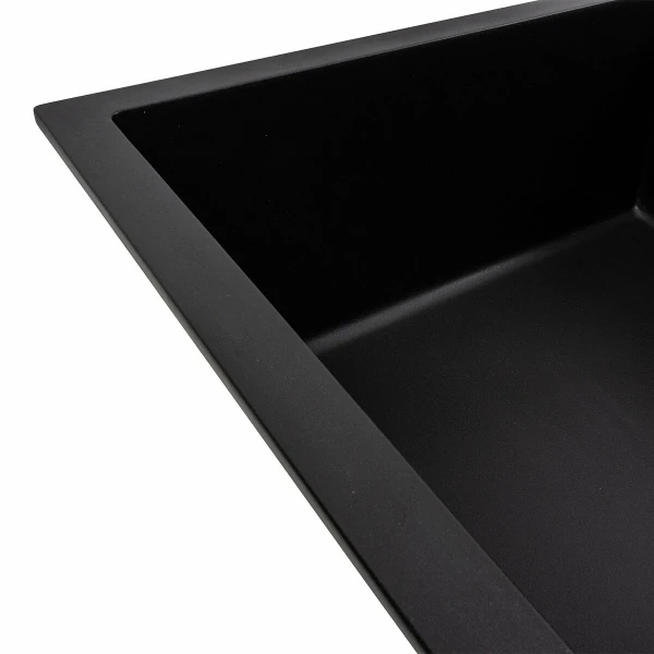 Кухонна мийка гранітна матова 7050 CASCADA VALESO чорна