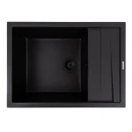 Кухонна мийка гранітна матова 7050 CASCADA VALESO чорна