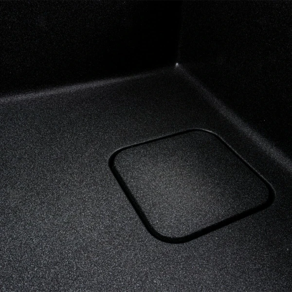 Гранітна мийка для кухні VALESO 7850 CUBE матовий Карбон