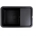 Гранітна мийка для кухні матовий Карбон VALESO 7850 CUBE