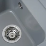 Гранітна мийка для кухні VALESO 4050 KORRADO матова Сірий металік