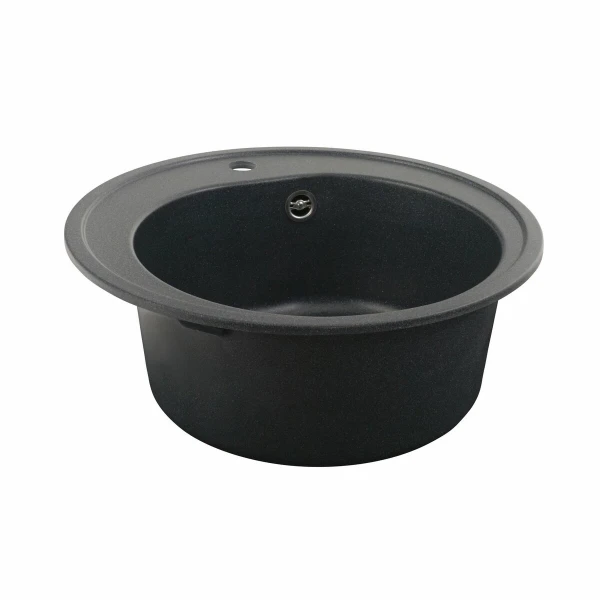 Гранітна мийка для кухні VALESO 510 LUNA матова Антрацит